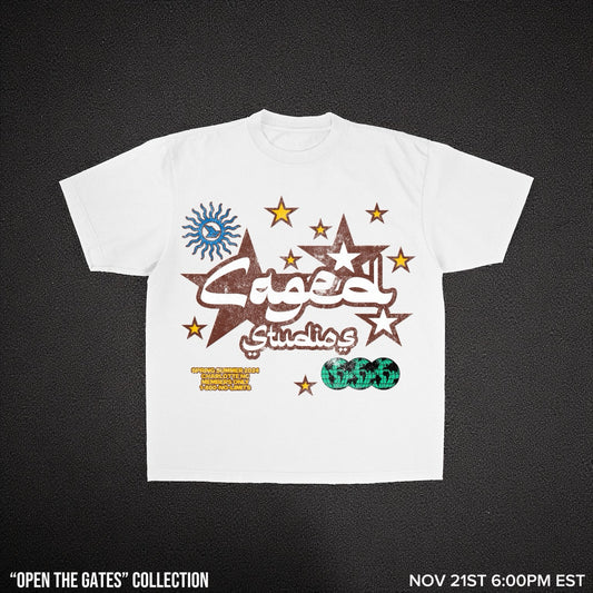 "CAGED" Studios Arabic Tee