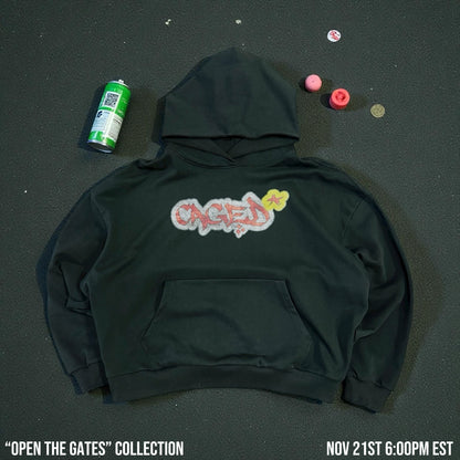 "CAGED" Graffiti Hoodie