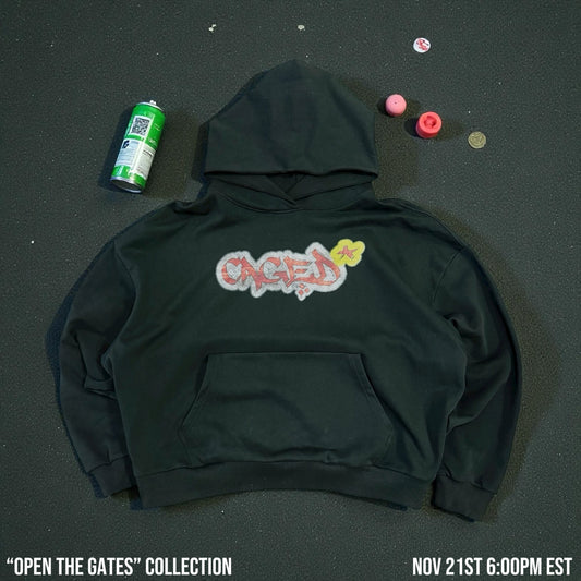 "CAGED" Graffiti Hoodie